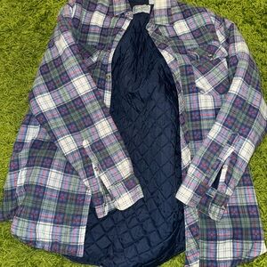 Plaid Lightweight Shirt Jacket
